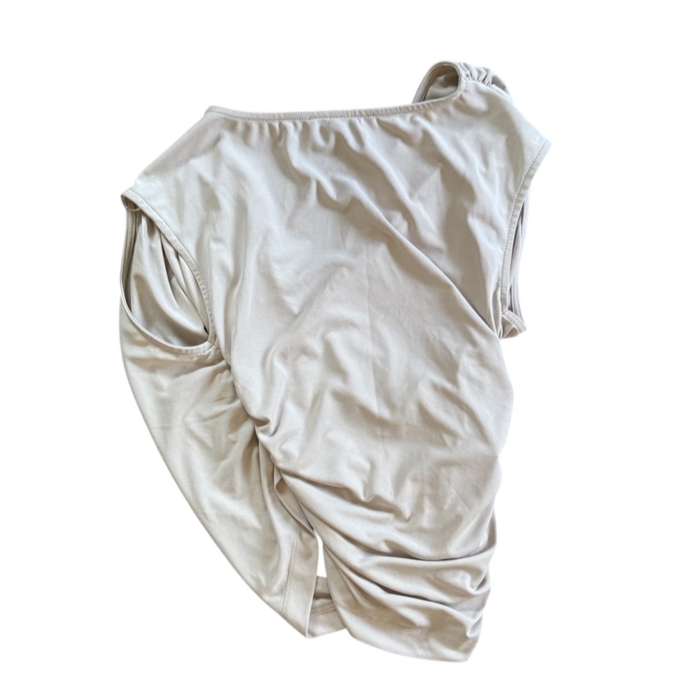 Zara Cream Draped Women's Top - Picture 6 of 9